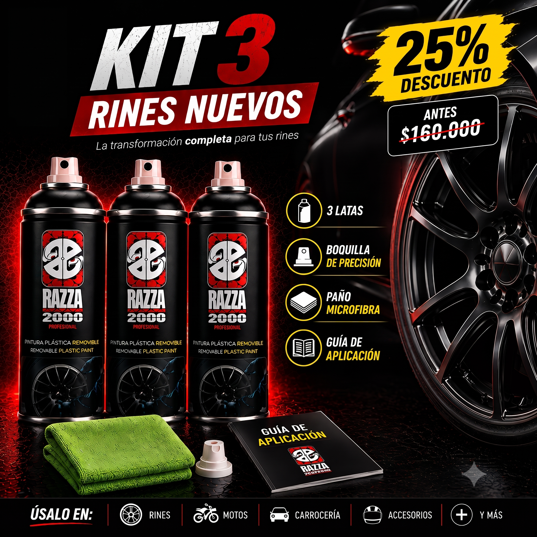 Kit 3 Latas